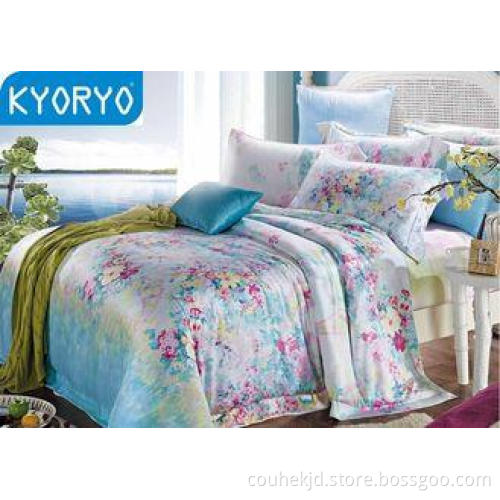 Mint Smell Modal 4pcs Modern Garden Floral Bedding Sets Dur